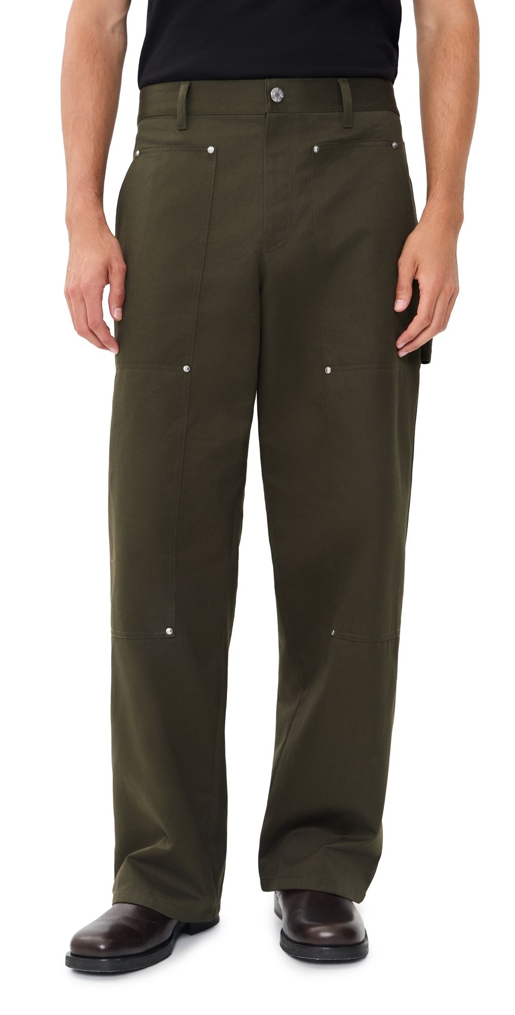 Helmut Lang Chino Carpenter Pants Dark Moss 32