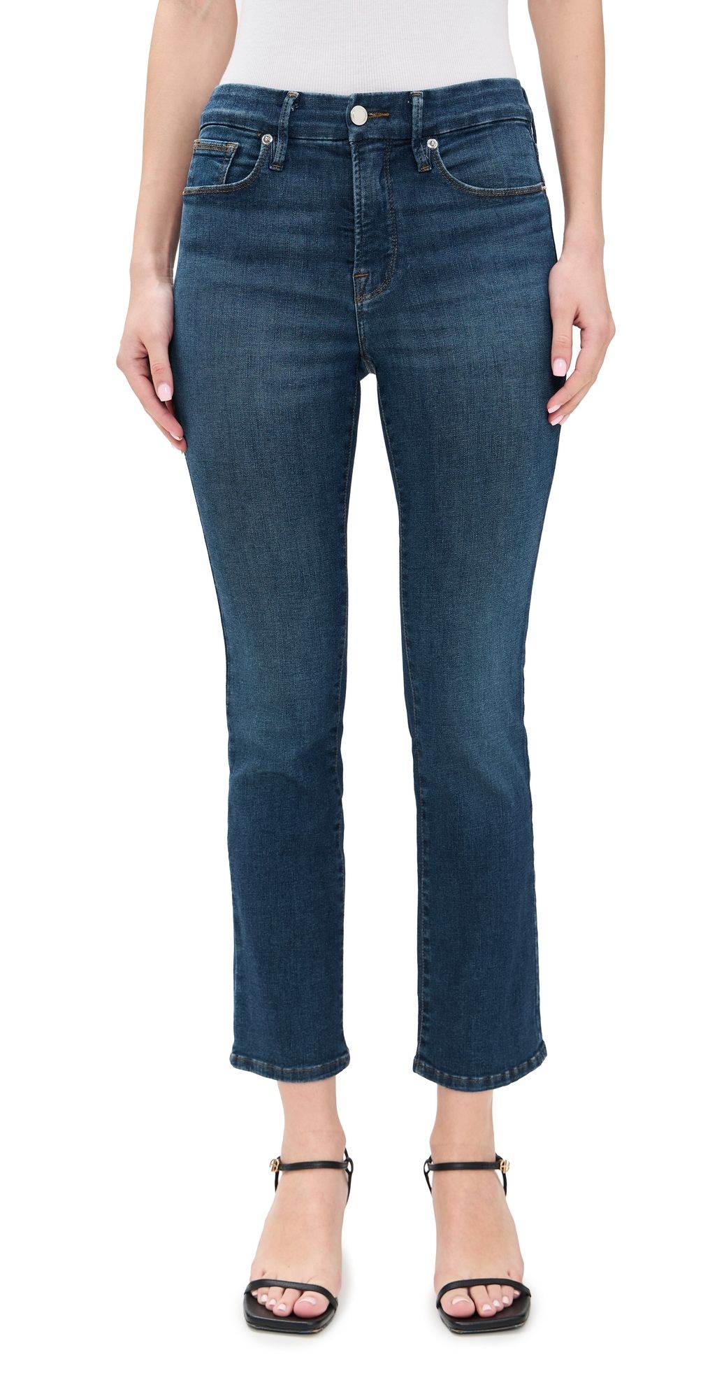 Good American Good Legs Straight Jeans Blue004 00