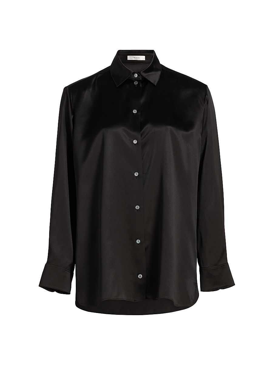Women's Sisilia Silk Shirt - Black - Size 10