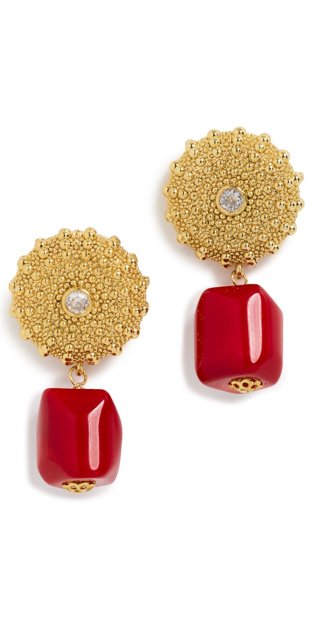 Maison Irem Solea Earrings Red One Size