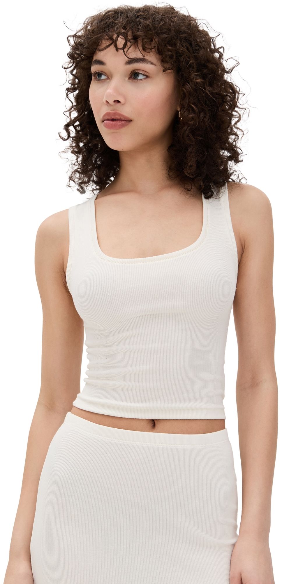 Éterne Square Neck Tank Cream L