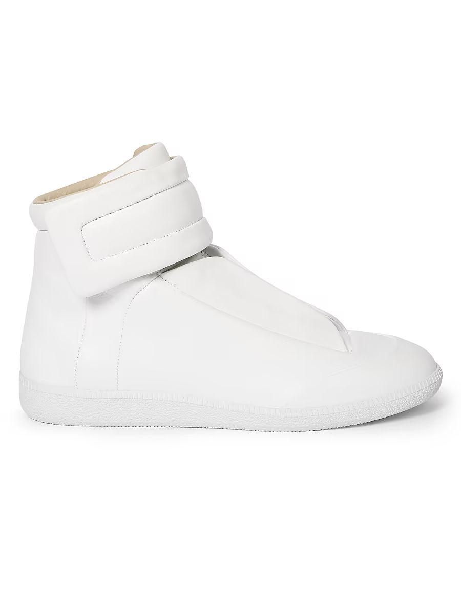 Women's Future Mid-Top Leather Sneakers - White - Size 8.5