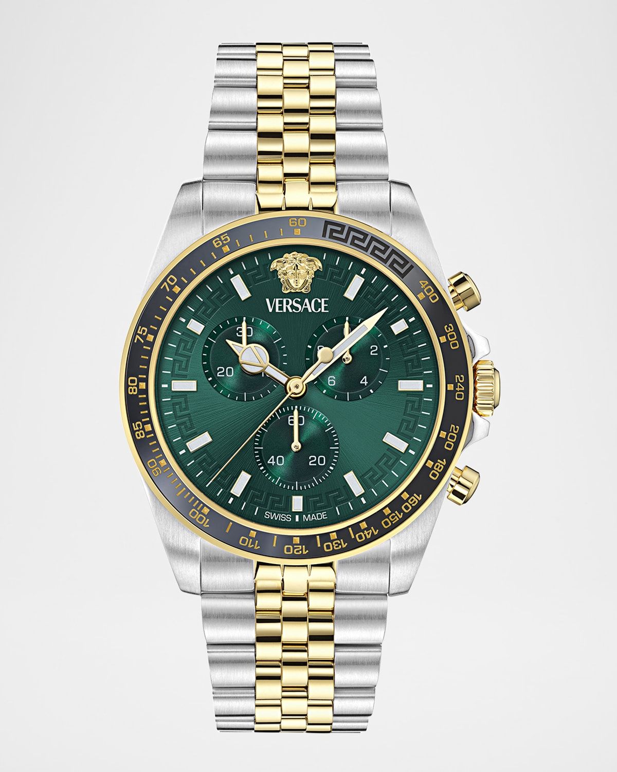 Greca Chrono Wave 43MM Two Tone Bracelet Watch