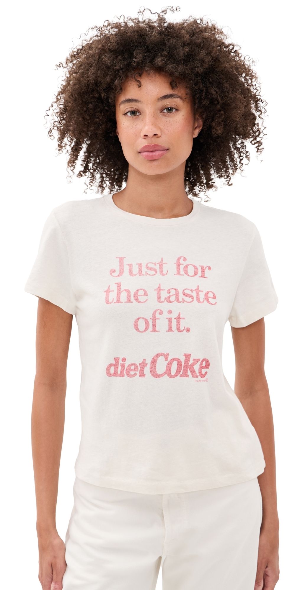 RE/DONE Classic Tee Diet Coke Vintage White XS