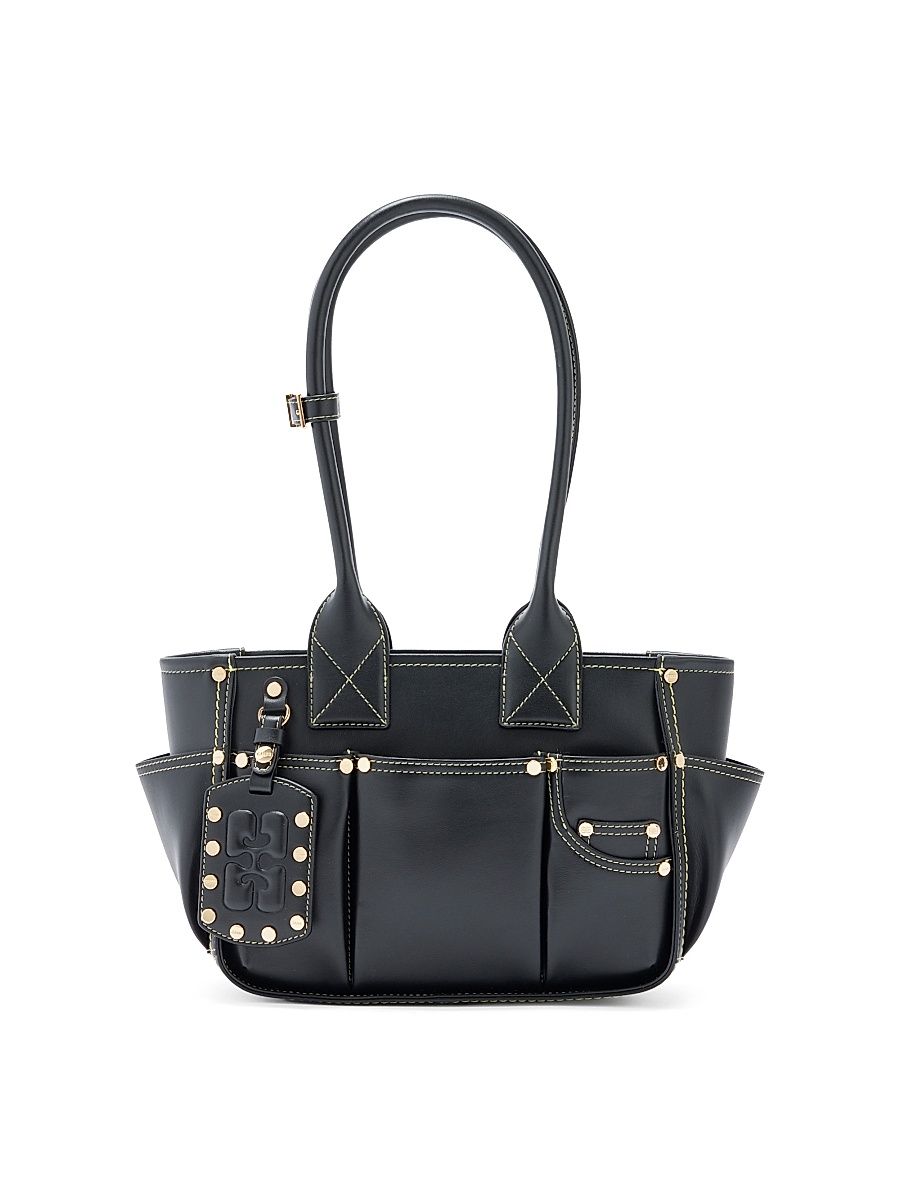 Women's Posy Small Croc-Embossed Shoulder Bag - Black