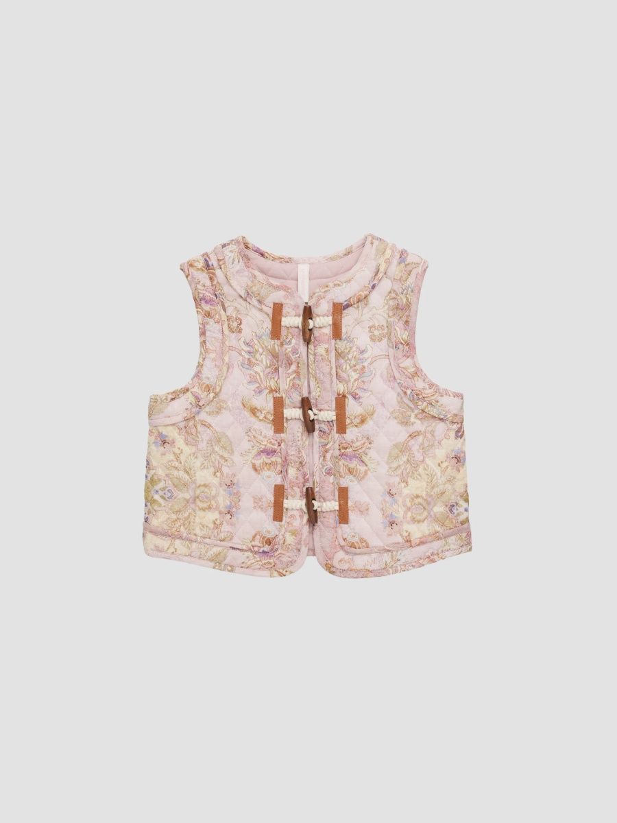 Zimmermann Girl's Baby Girl's, Little Girl's & Girl's Fairlight Quilted Cotton Vest - Lilac Jacobean - Size 12