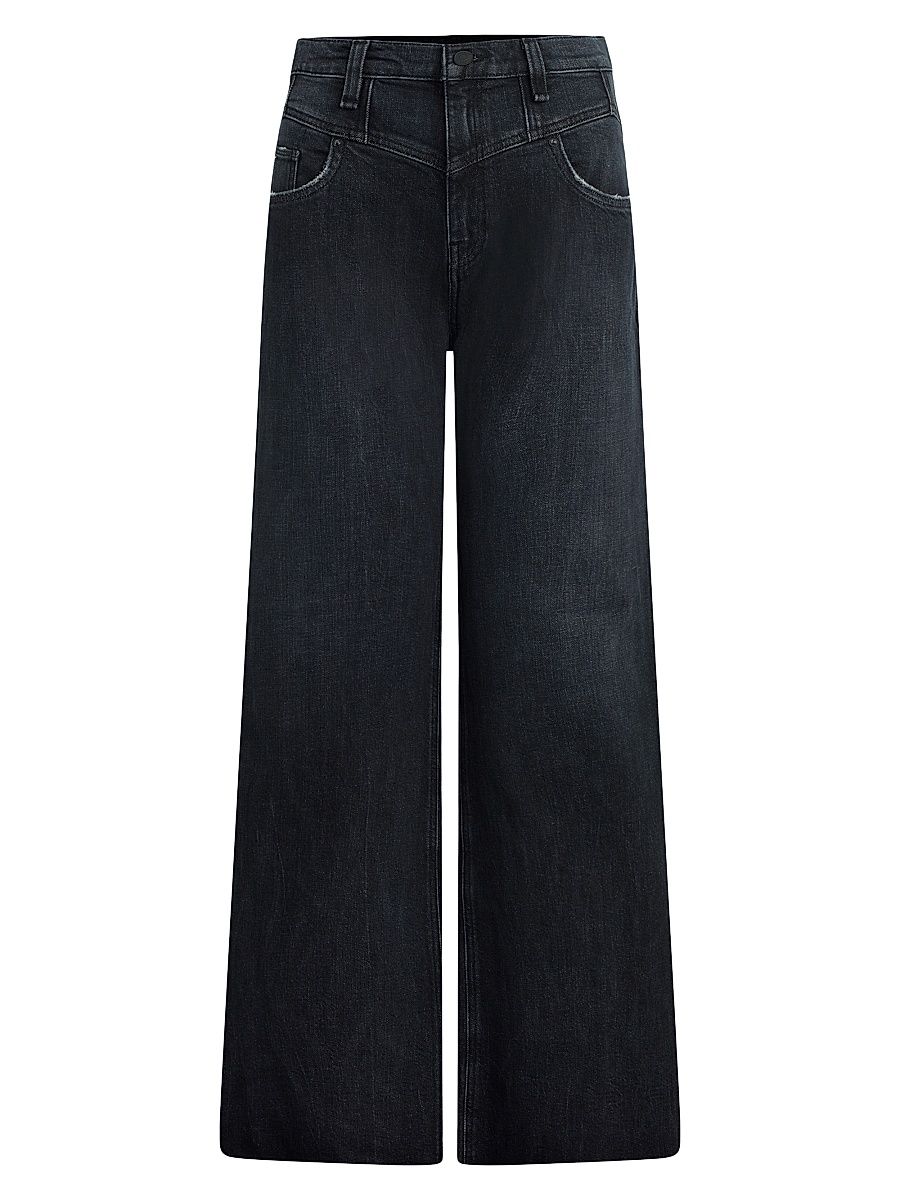 Women's Jodie Wide-Leg Jeans - Milano Noir - Size 29