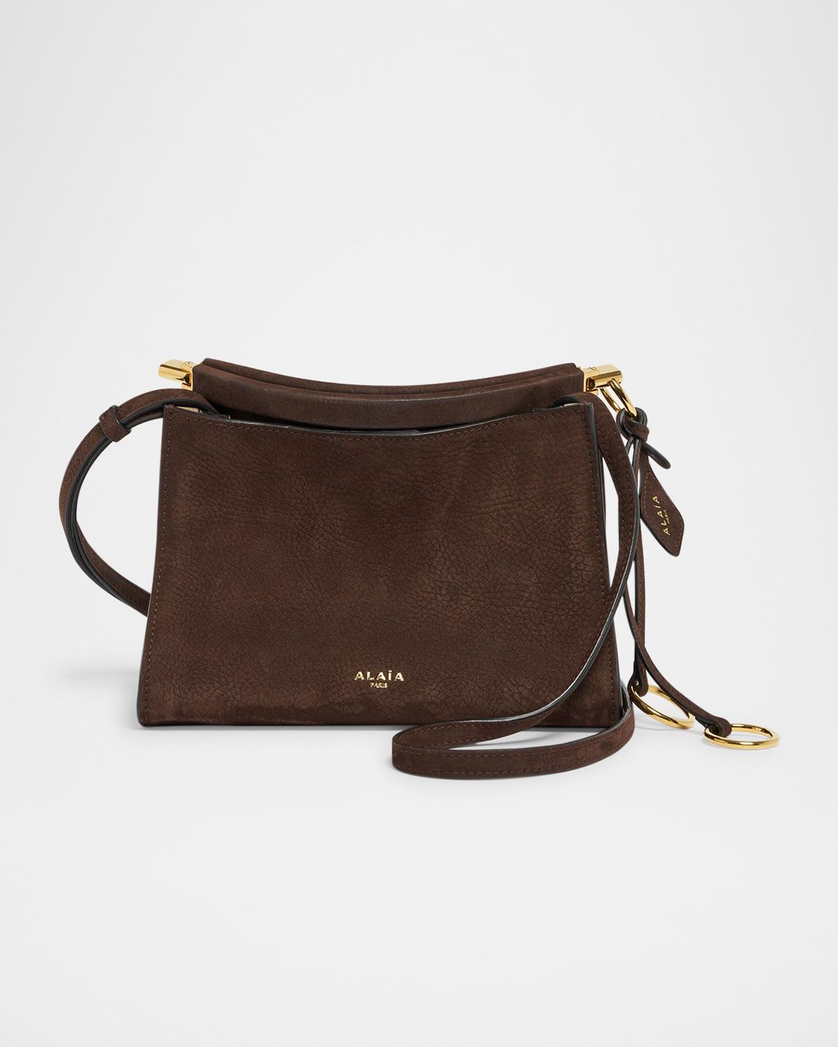 Le Click Small Shoulder Bag in Nubuck Leather