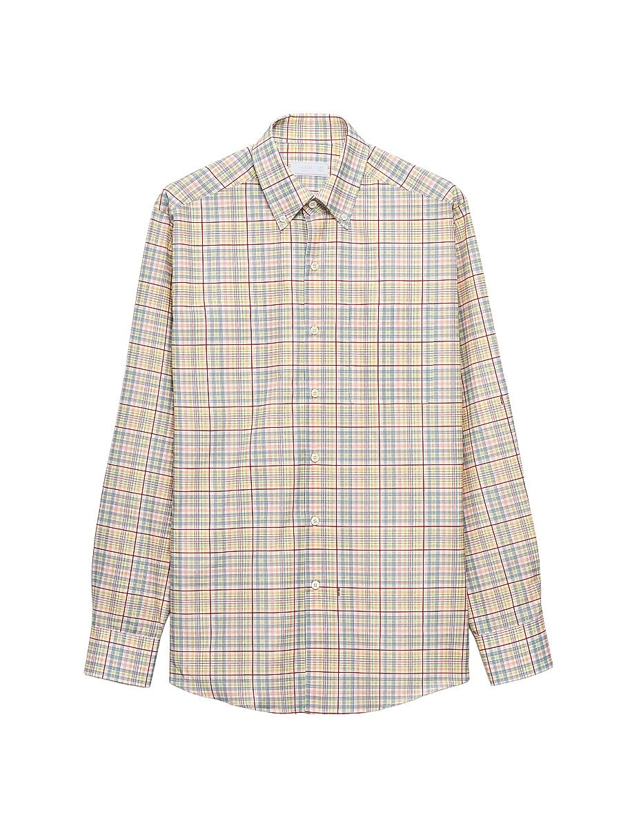 Men's Cotton Shirt - Multicolored - Size 17