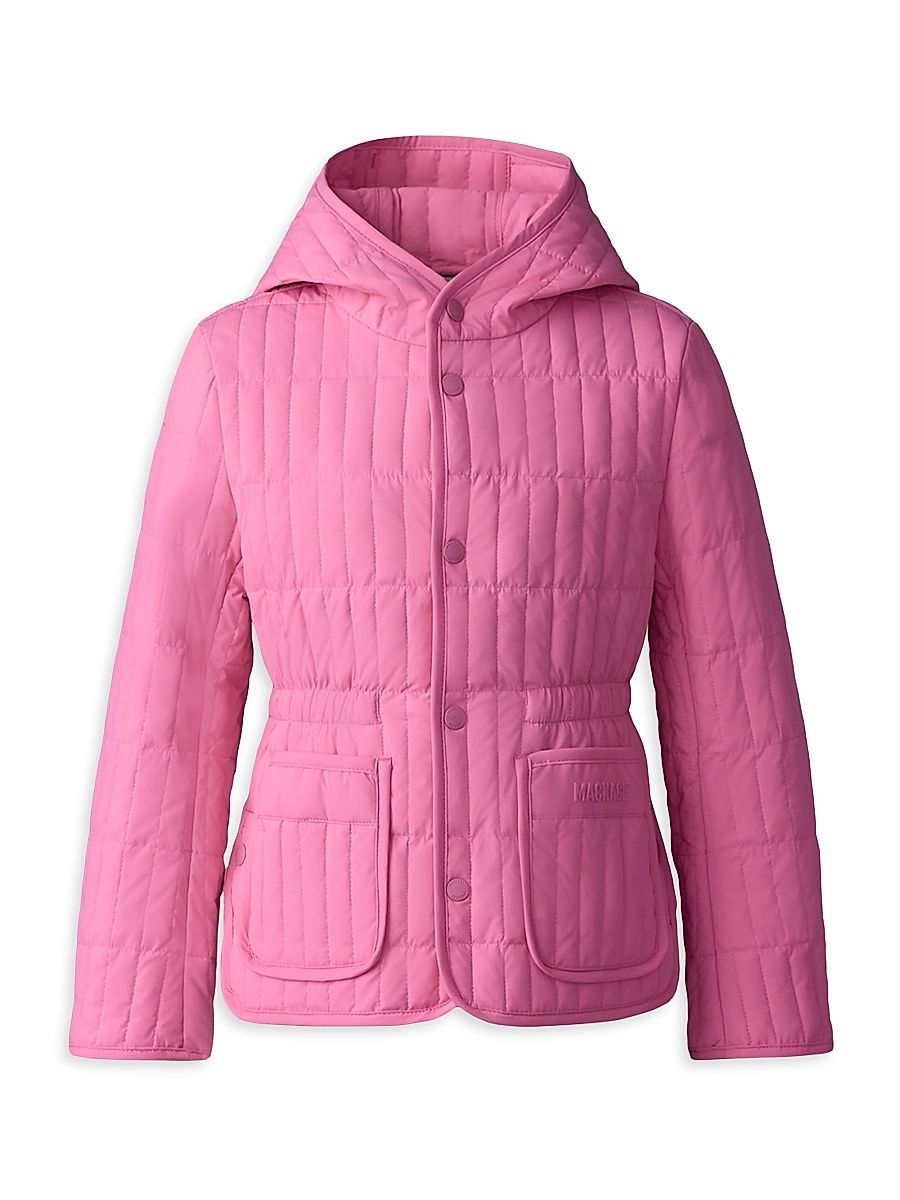 Little Girl's & Girl's Maura Down Quilted Jacket - Bright Pink - Size 4
