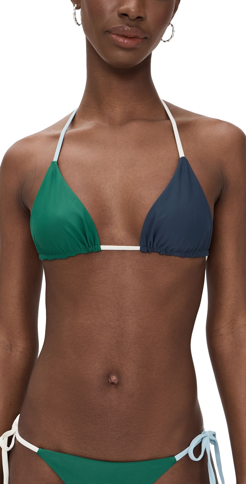 MIKOH Reine Bikini Top Mixed Malachite S