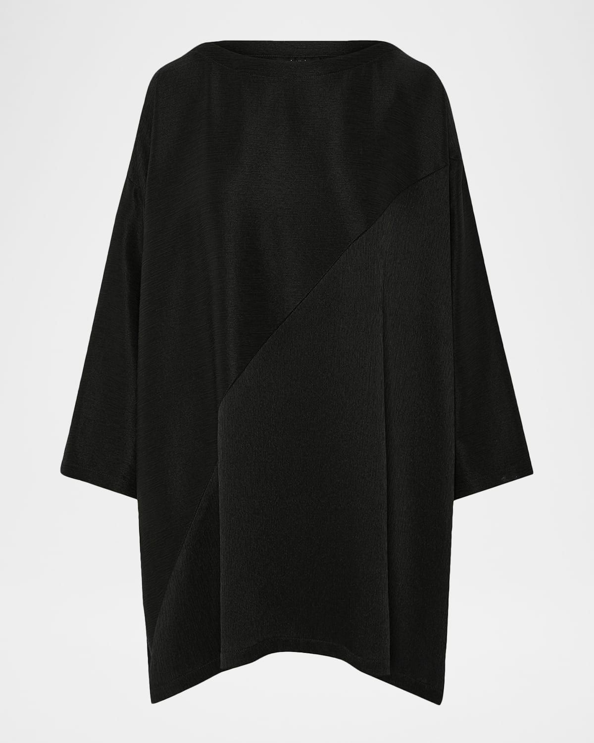 Handkerchief Silk Plisse Tunic