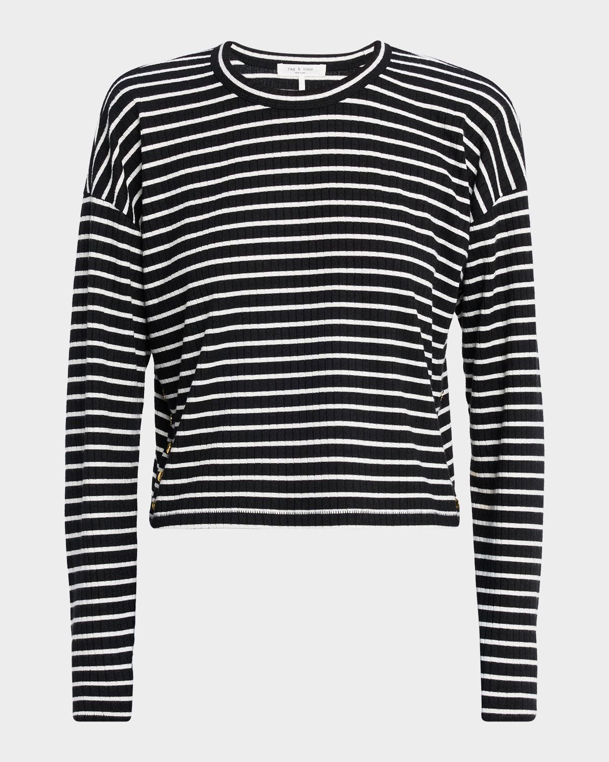 The Knit Stripe Long-Sleeve Top