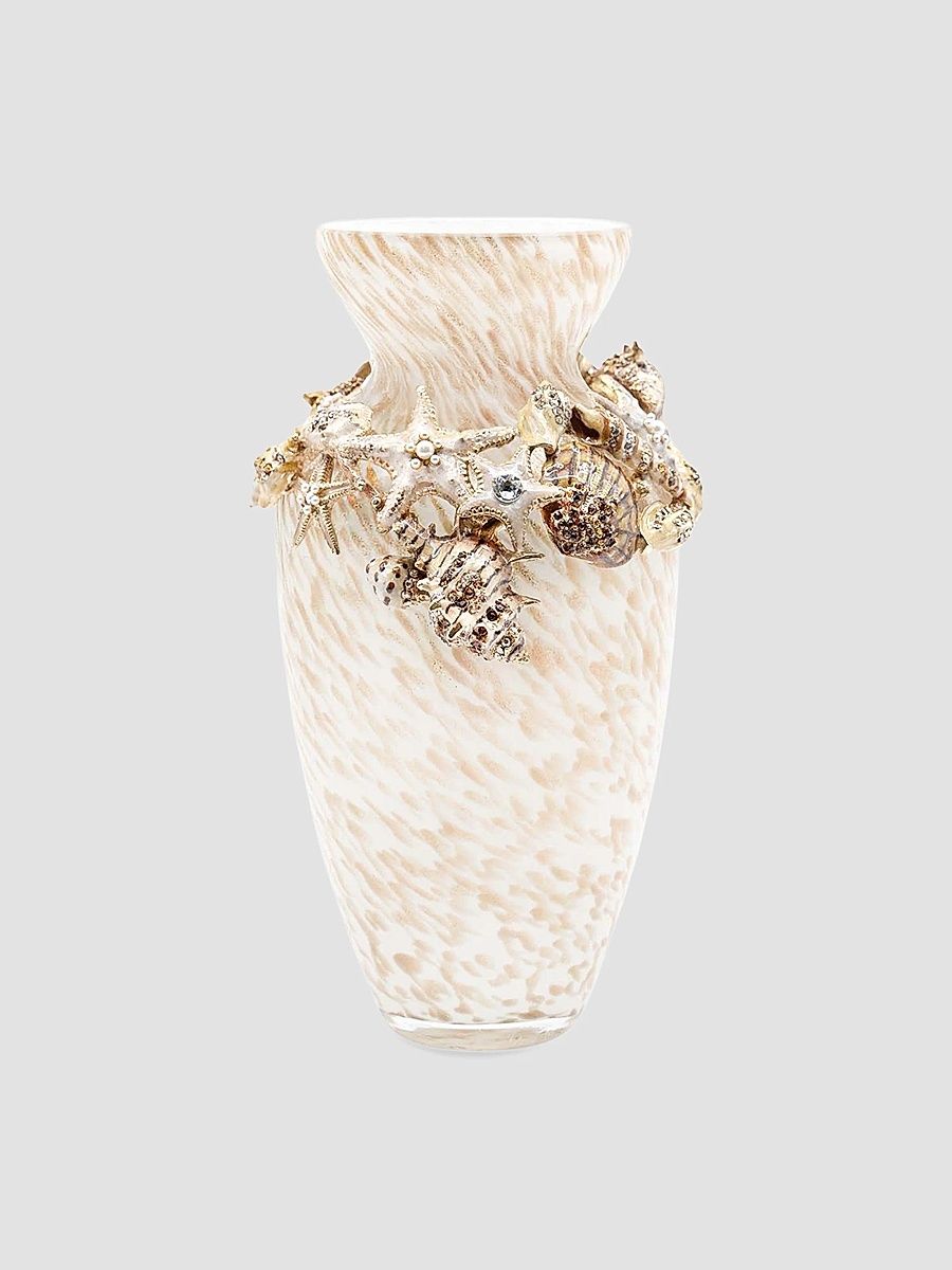 Coastal Nerina Tropical Shell Vase - Coastal