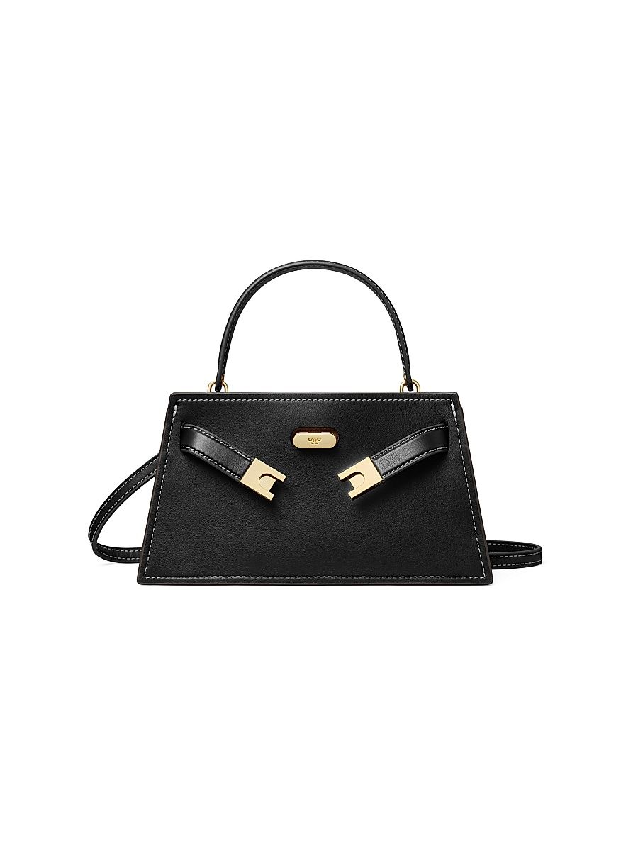 Women's Lee Radziwill Mini Leather Top Handle Bag - Black