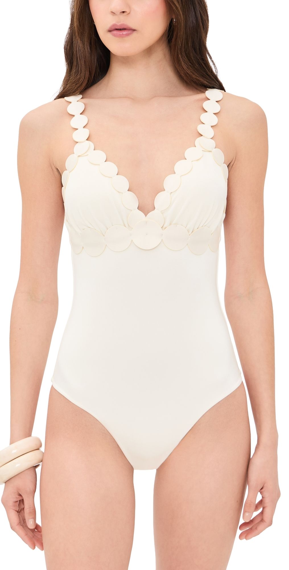 Ancora Cora One-Piece Swimsuit Ivory XL