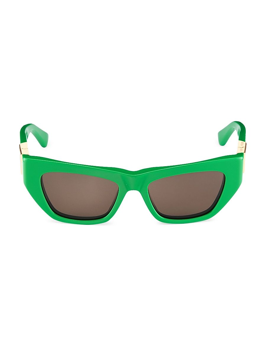 Women's Triangle 52MM Cat-Eye Sunglasses - Green