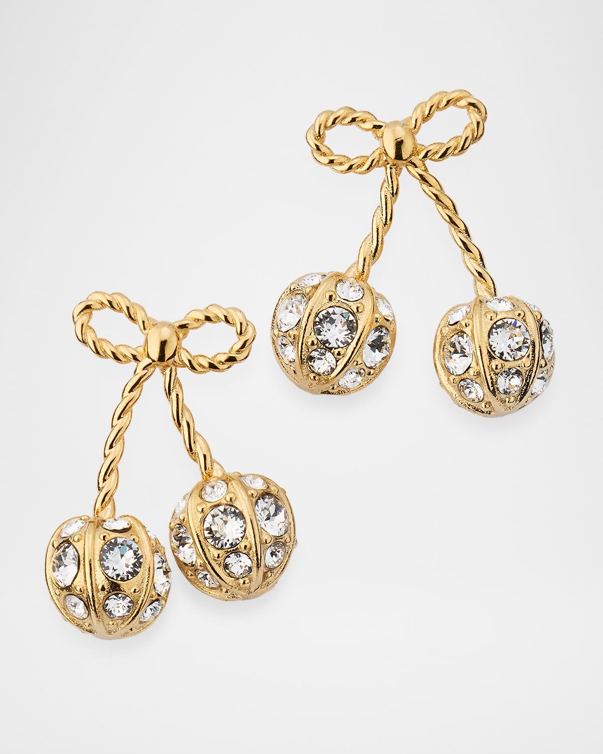 Cherryfic Metal and Swarovski Crystal Earrings