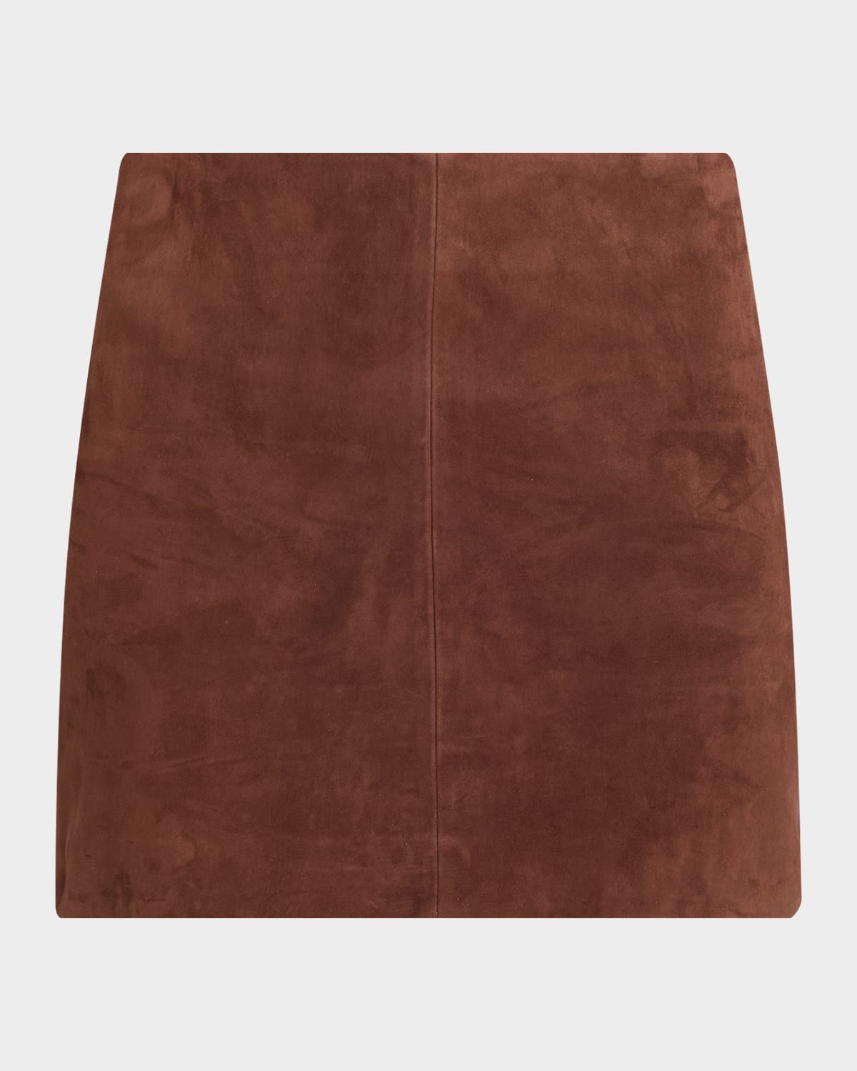 Melody A-Line Suede Mini Skirt