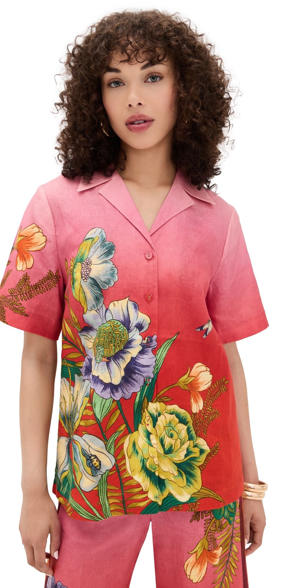 ALÉMAIS Inez Shirt Pink Ombre 6