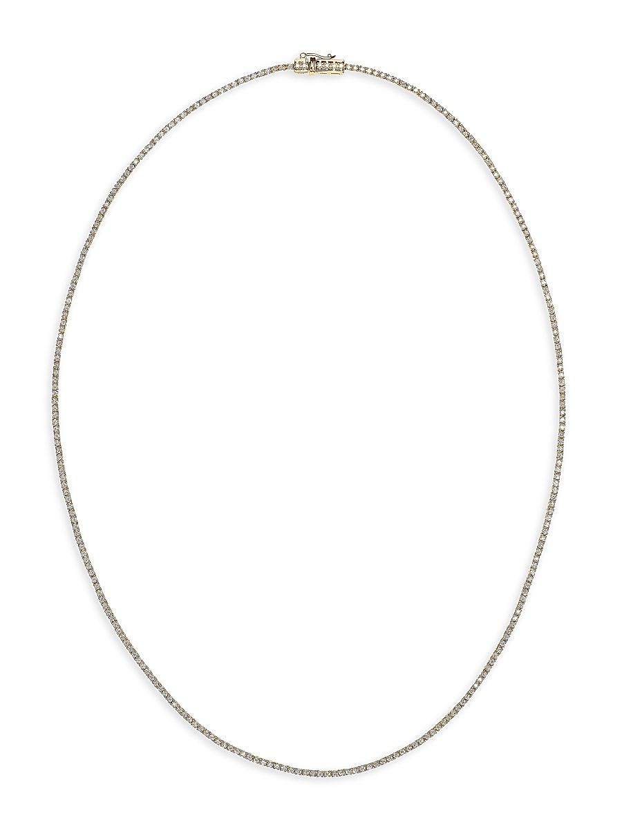 Women's 14K Gold & 1.47 TCW Diamond Skinny Tennis Necklace - Yellow Gold