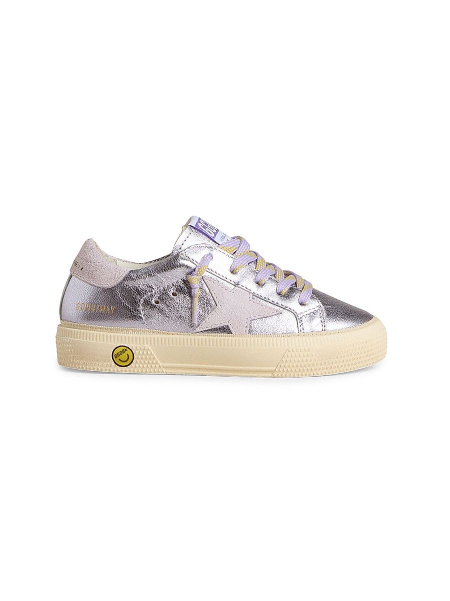 Baby Girl's, Little Girl's & Girl's May Laminated Leather Sneakers - Lilac - Size 2 (Child)