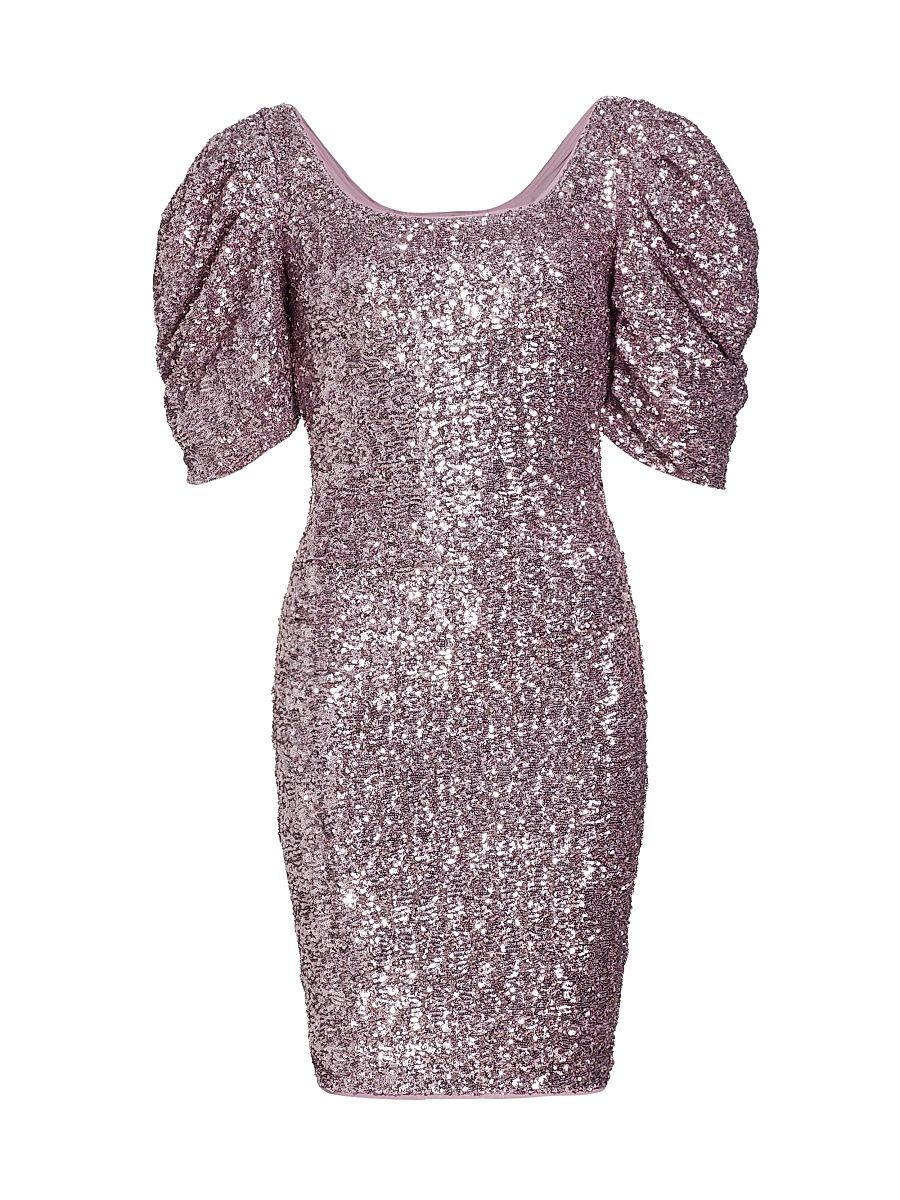 Women's Fujita Sequined Minidress - Lavender - Size 6