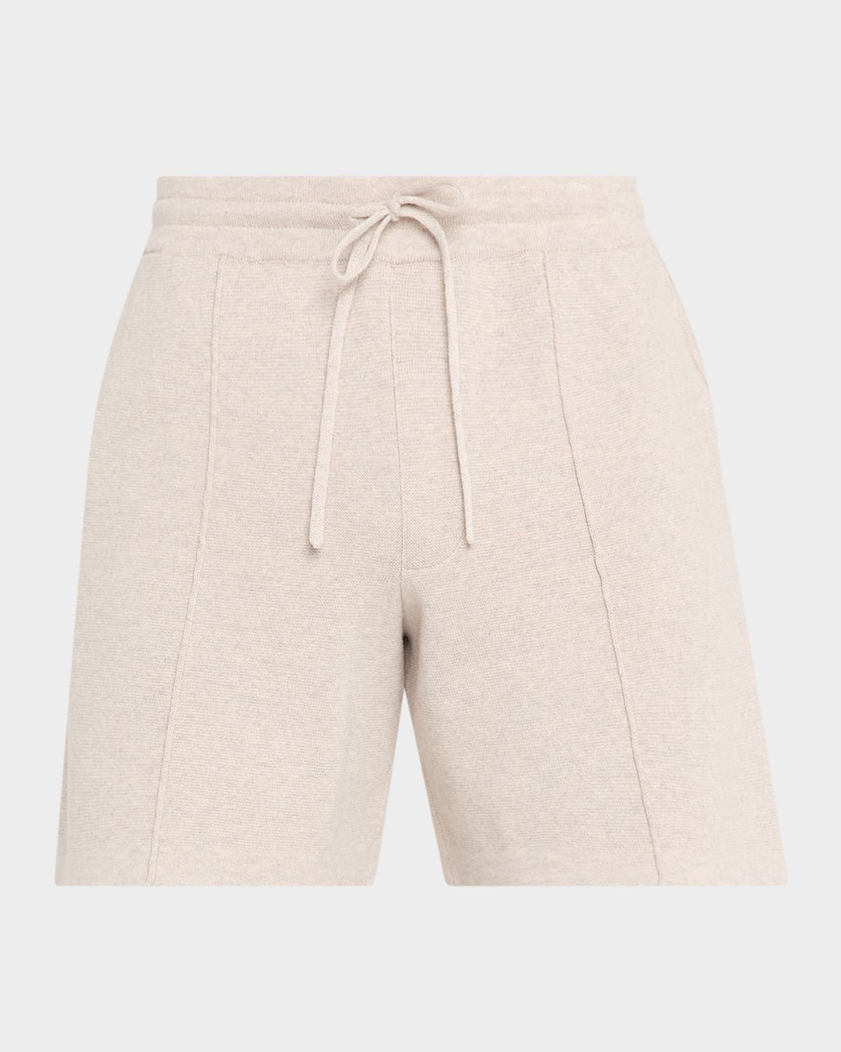 Men & apos;s Double-Knit Cotton and Cashmere Drawstring Shorts