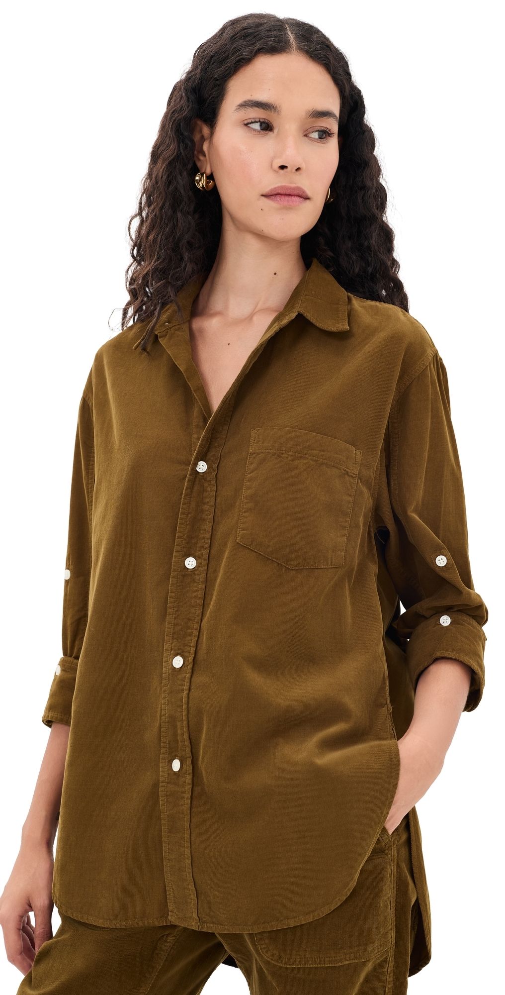 Citizens of Humanity Kayla Corduroy Shirt Manuka M