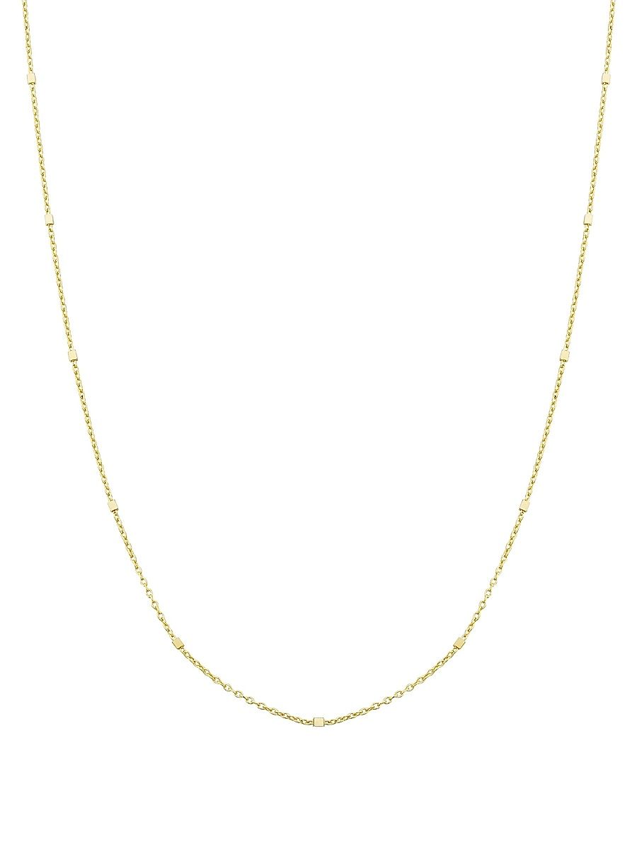 Women's 14K Yellow Solid Gold Grace Chain Necklace - Yellow Gold - Size 16