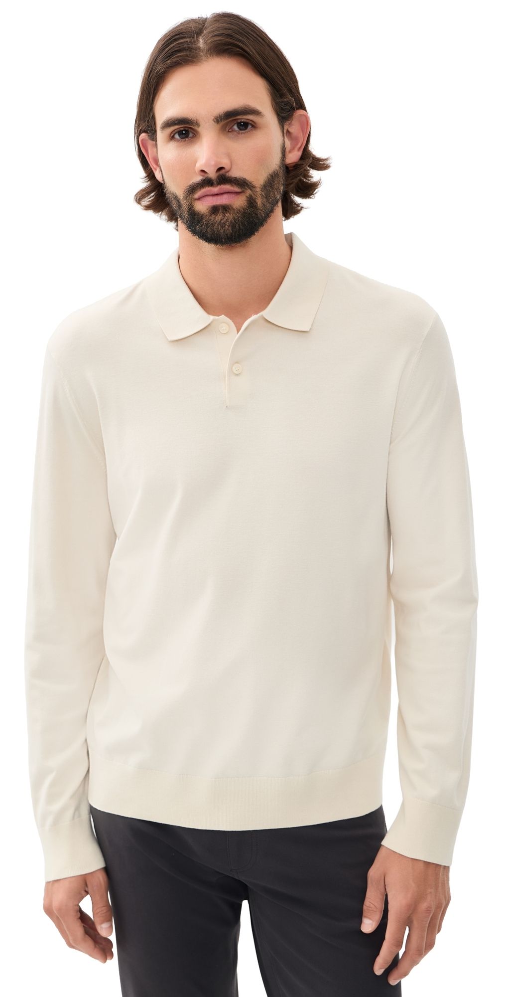 Theory Goris Light Bilen Polo Oat Milk M
