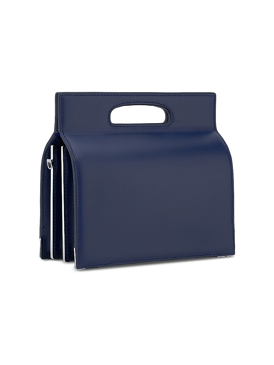 Women's Stella Tall Top Handle Bag in Du Puy Leather - Admiral