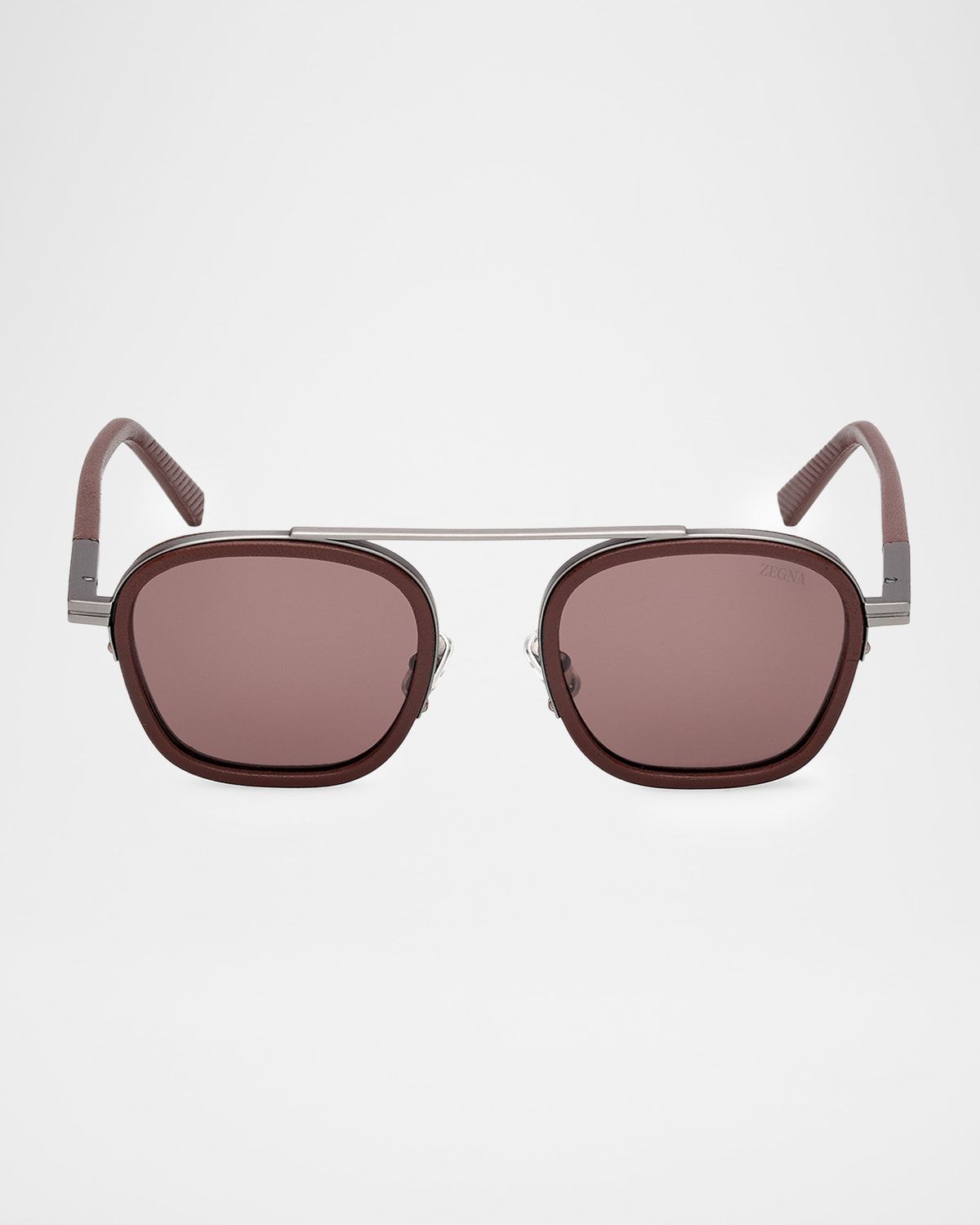 Dark Foliage Orizzonte I 51mm Metal/Acetate Navigator Sunglasses