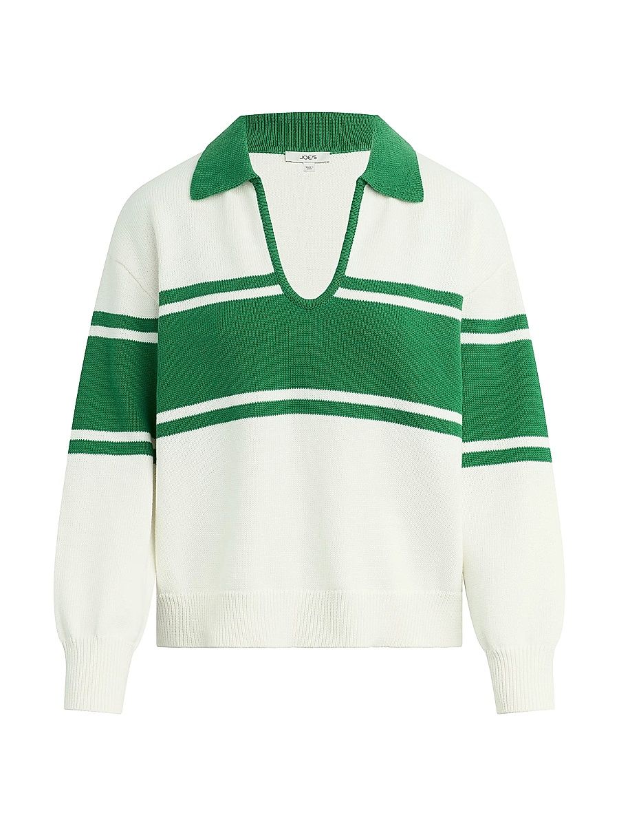 Women's The Romie Polo Sweater - Ecru - Size Large