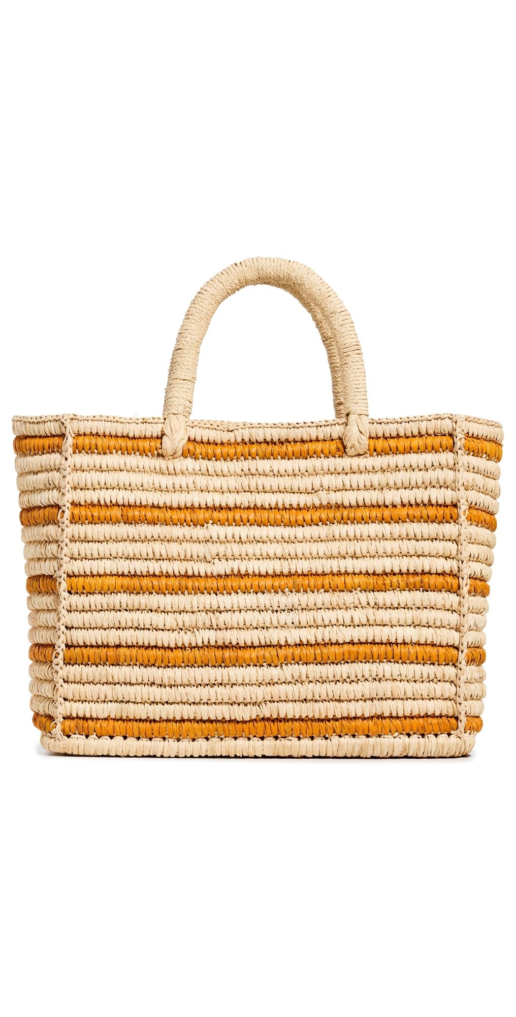 Hat Attack Juli Stripe Bag Natural/Tobacco One Size