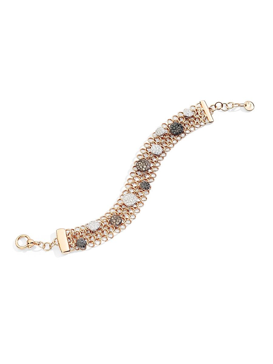 Women's Sabbia 18K Rose Gold & 1.5 TCW Diamond Chain Bracelet - Rose Gold