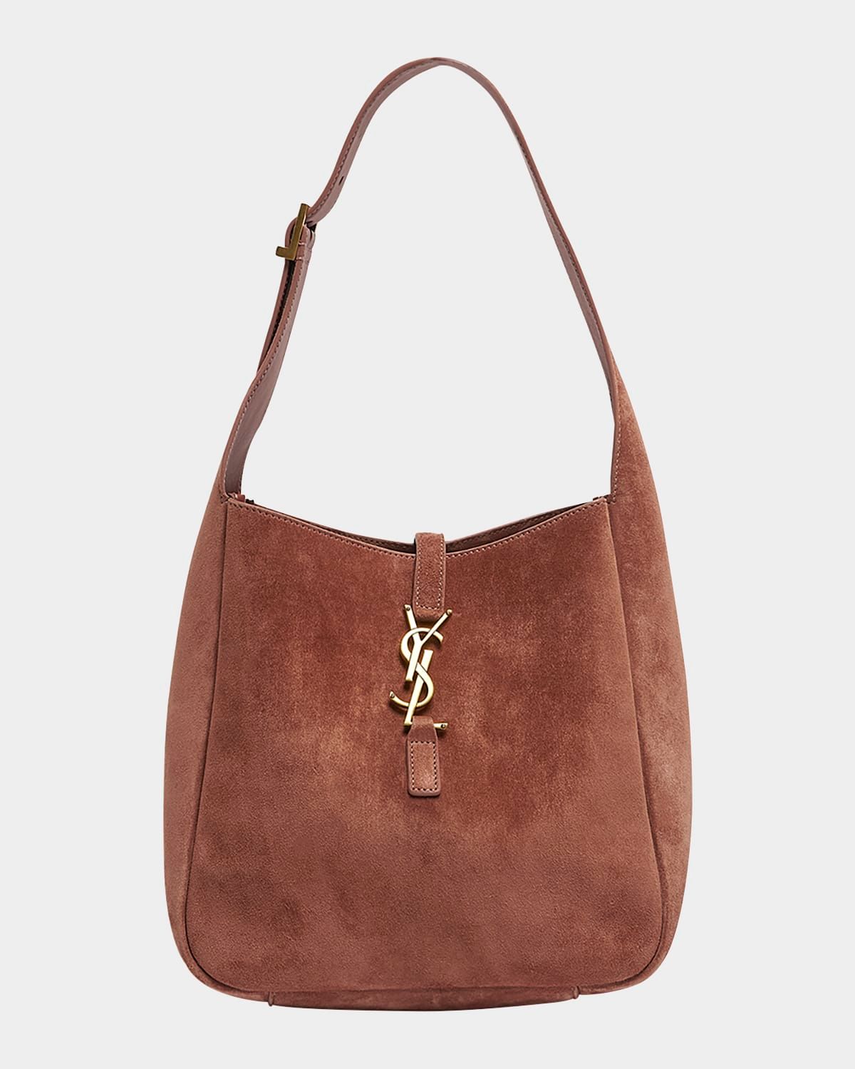 Le 5 A 7 Small Suede Hobo Shoulder Bag