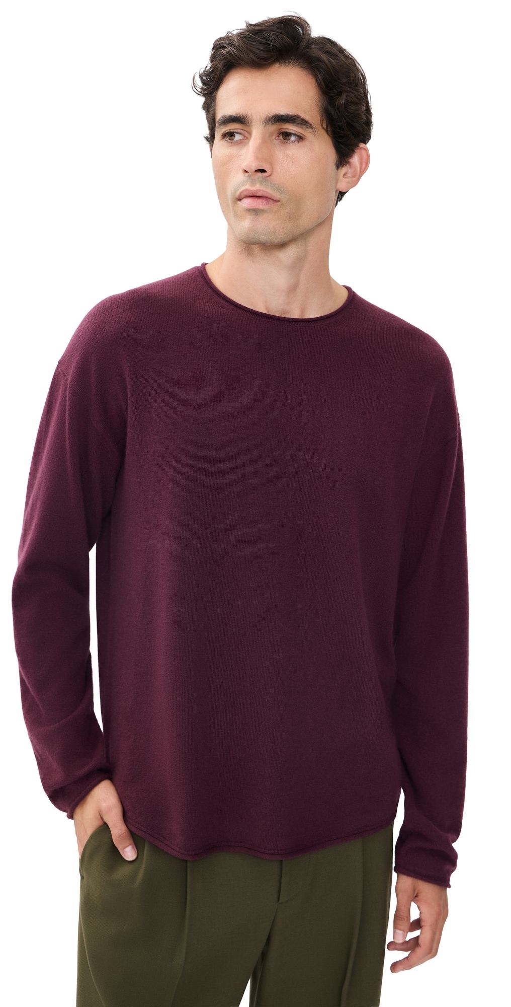 Guest in Residence Oversized Cashmere Crew Fig XL