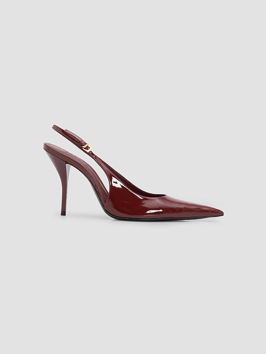 Women's Liora 100MM Patent Leather Pumps - Port Burgundy - Size 9