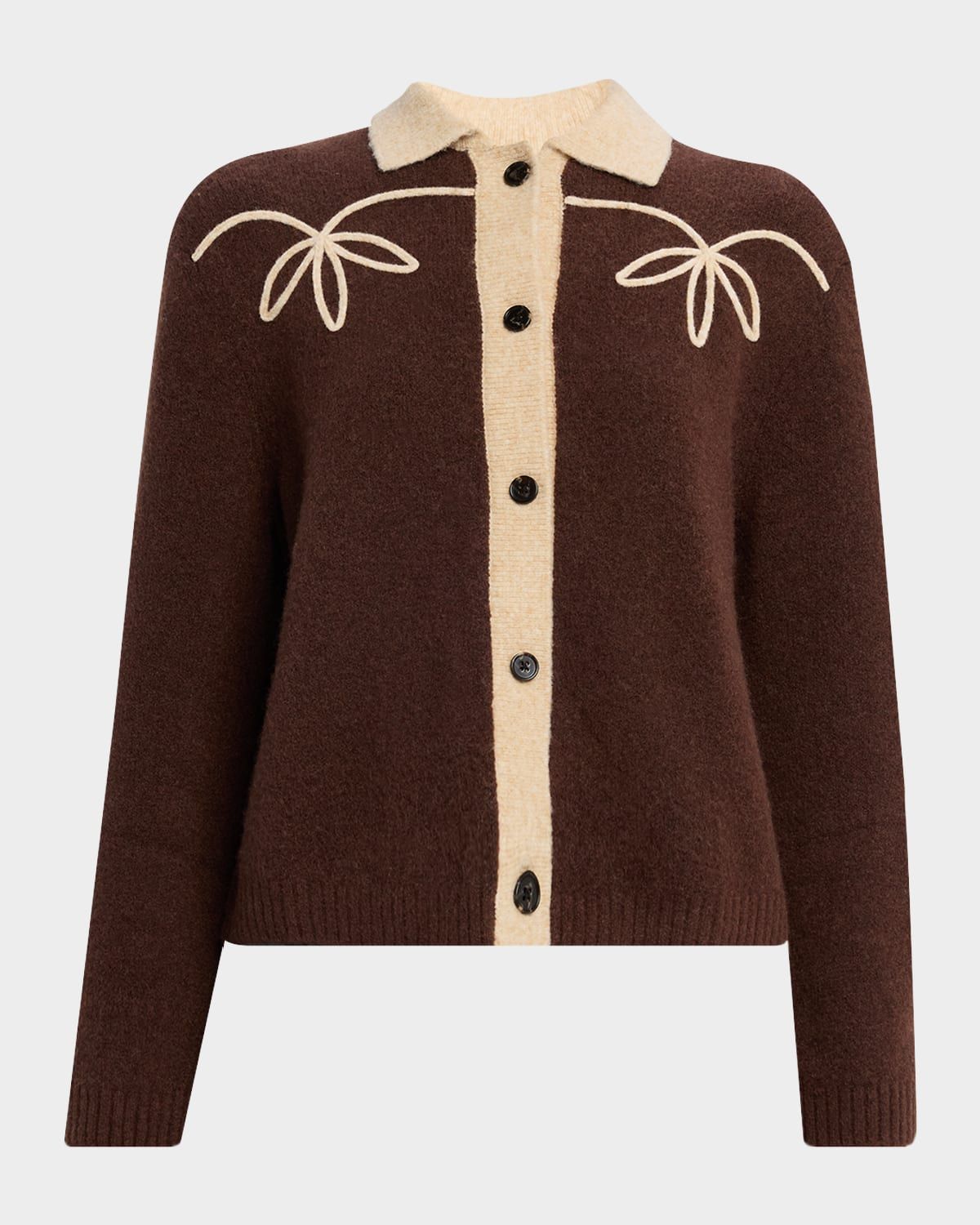 Brunna Contrast Knit Cardigan