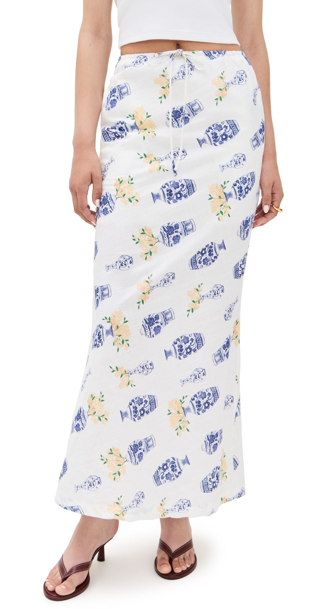 Bailey Rose Maxi Skirt Off White S