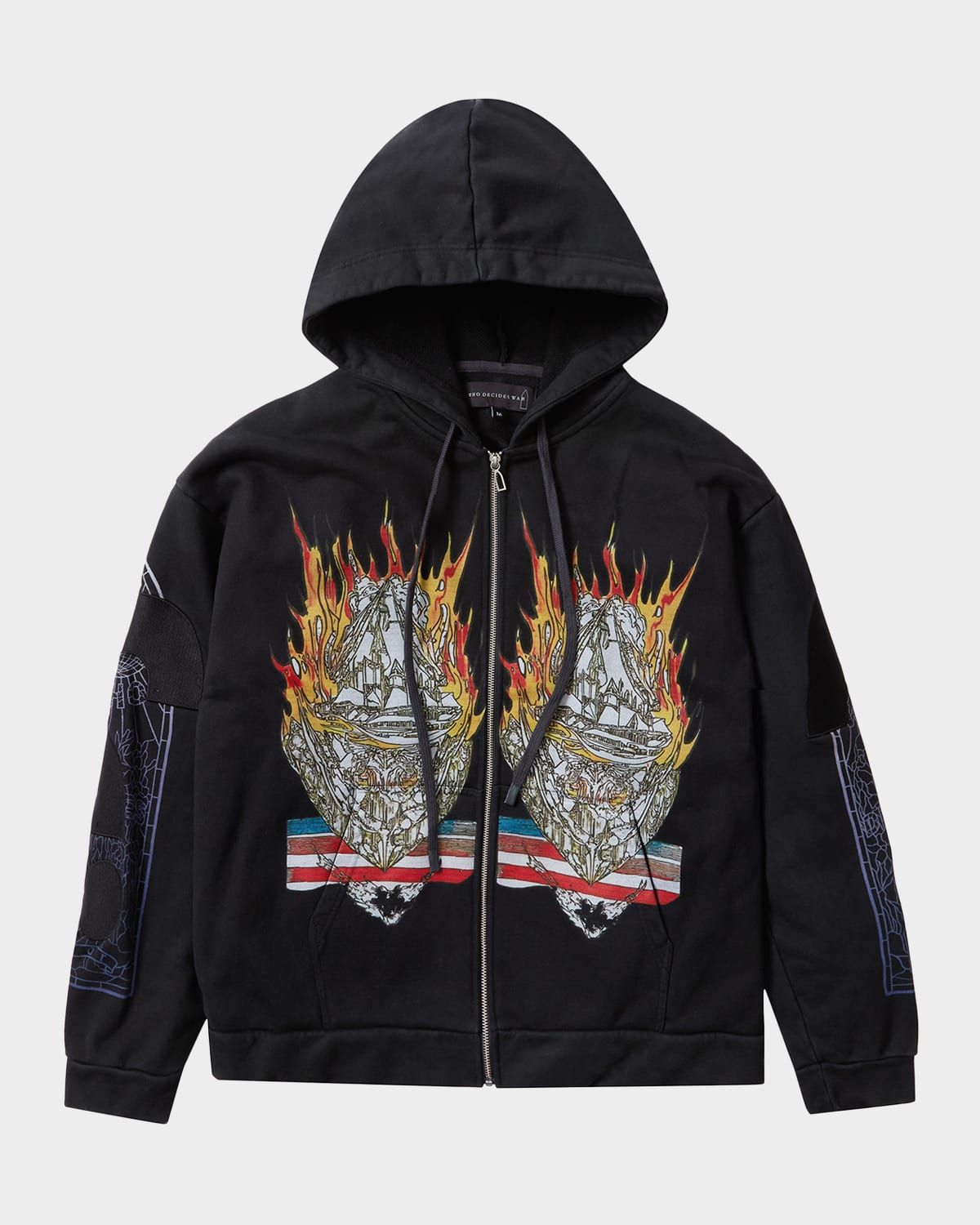 Men & apos;s Engulfed Memories Cotton Full-Zip Hoodie