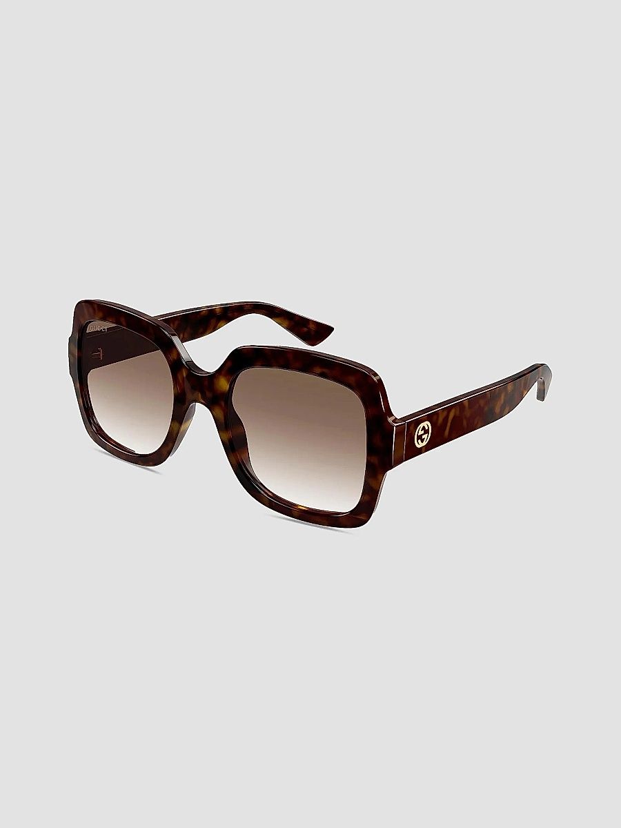 Gucci Women's Minimal 54MM Square Sunglasses - Havana
