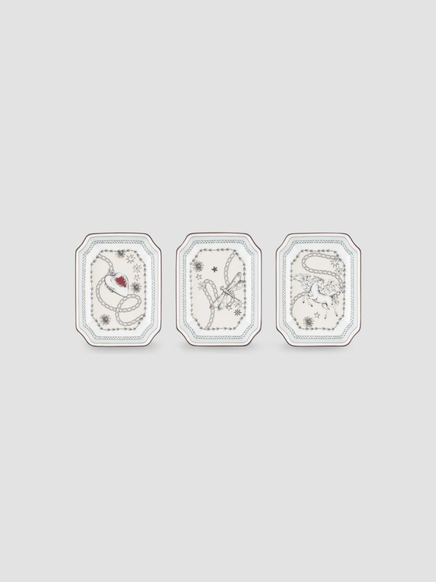 Ginori 1735 Fortunae 3-Piece Octagonal Catch-Alls - Fortunae