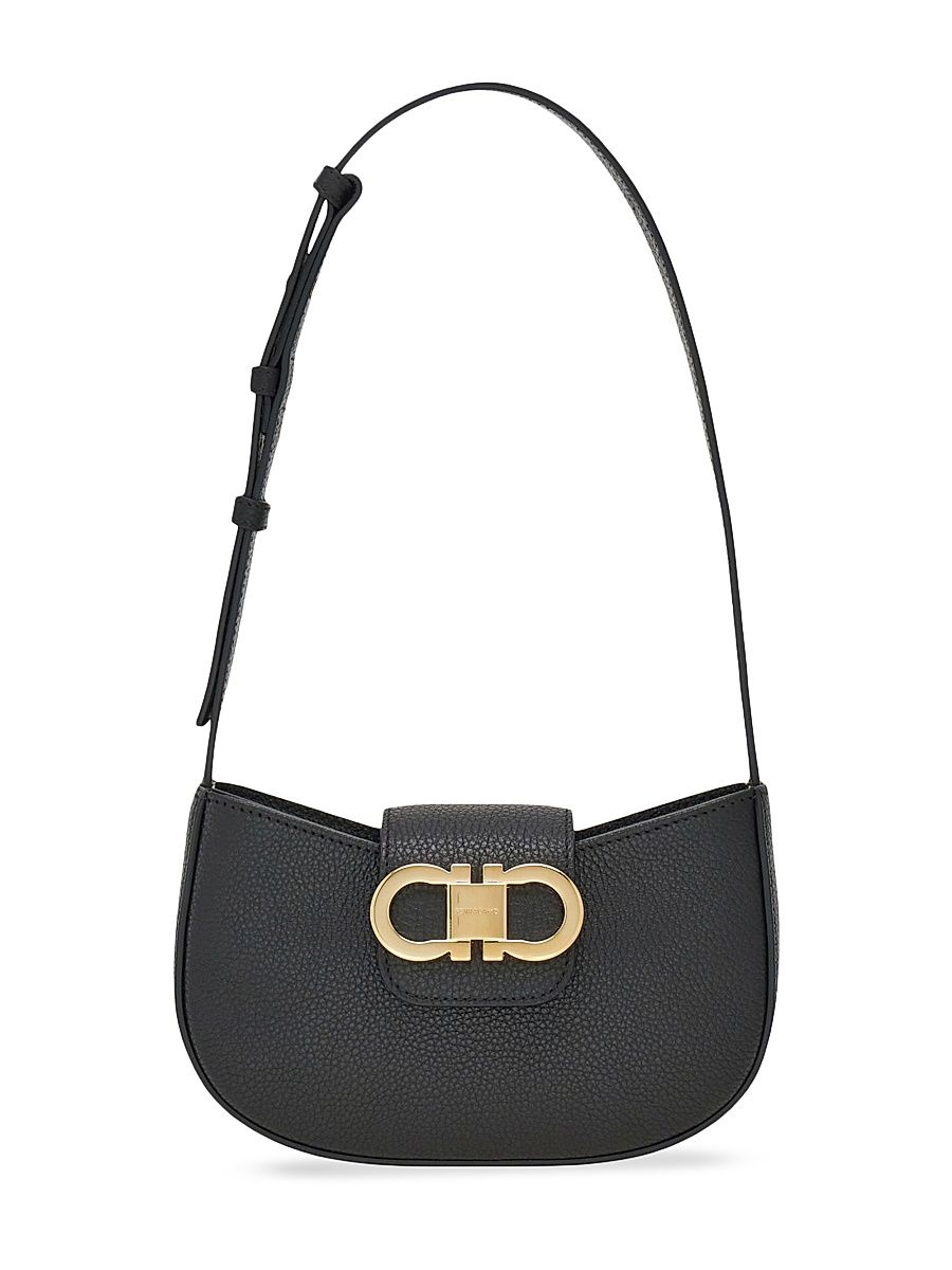 Women's Gabry Leather Shoulder Bag - Nero