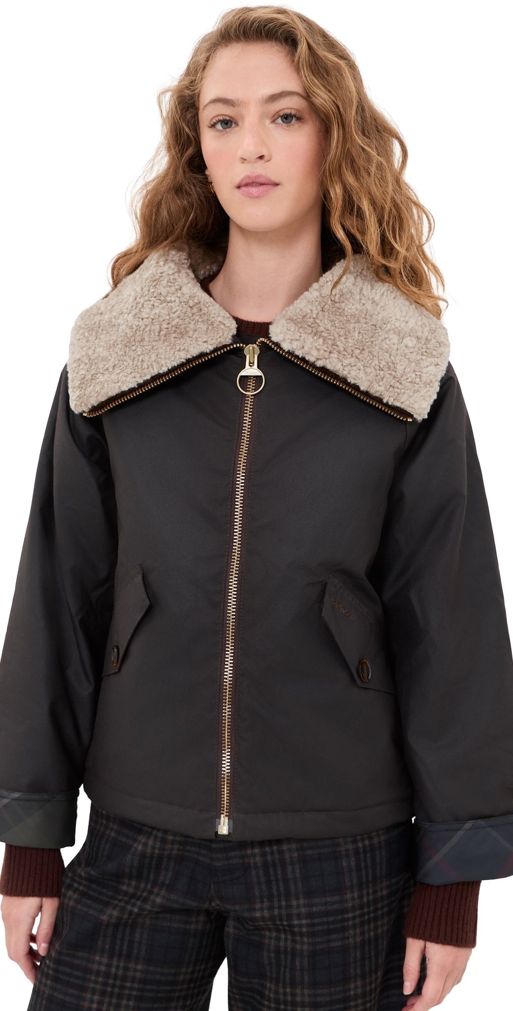Barbour Mary Wax Jacket Rustic/Shadow Classic 10