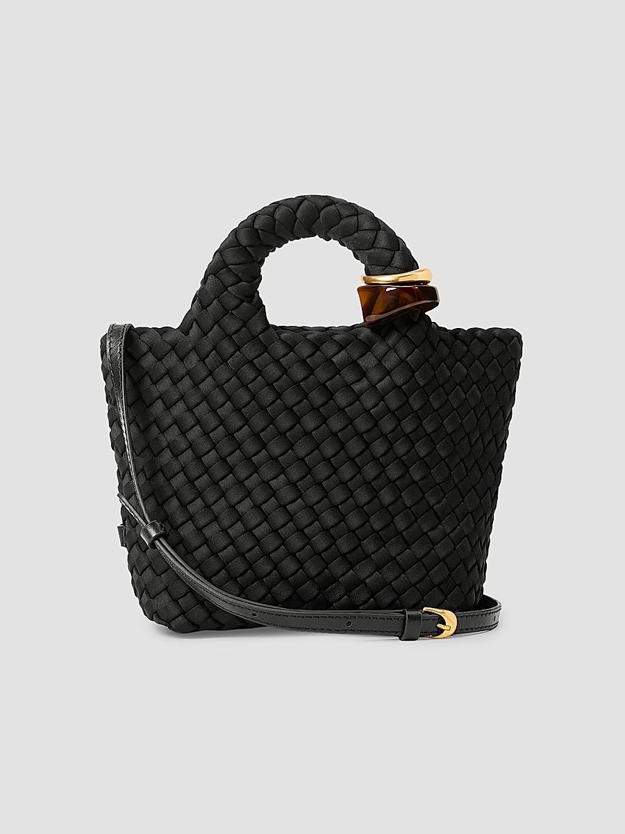 Naghedi Women's St. Barths Petit Beads Top Handle Bag - Onyx