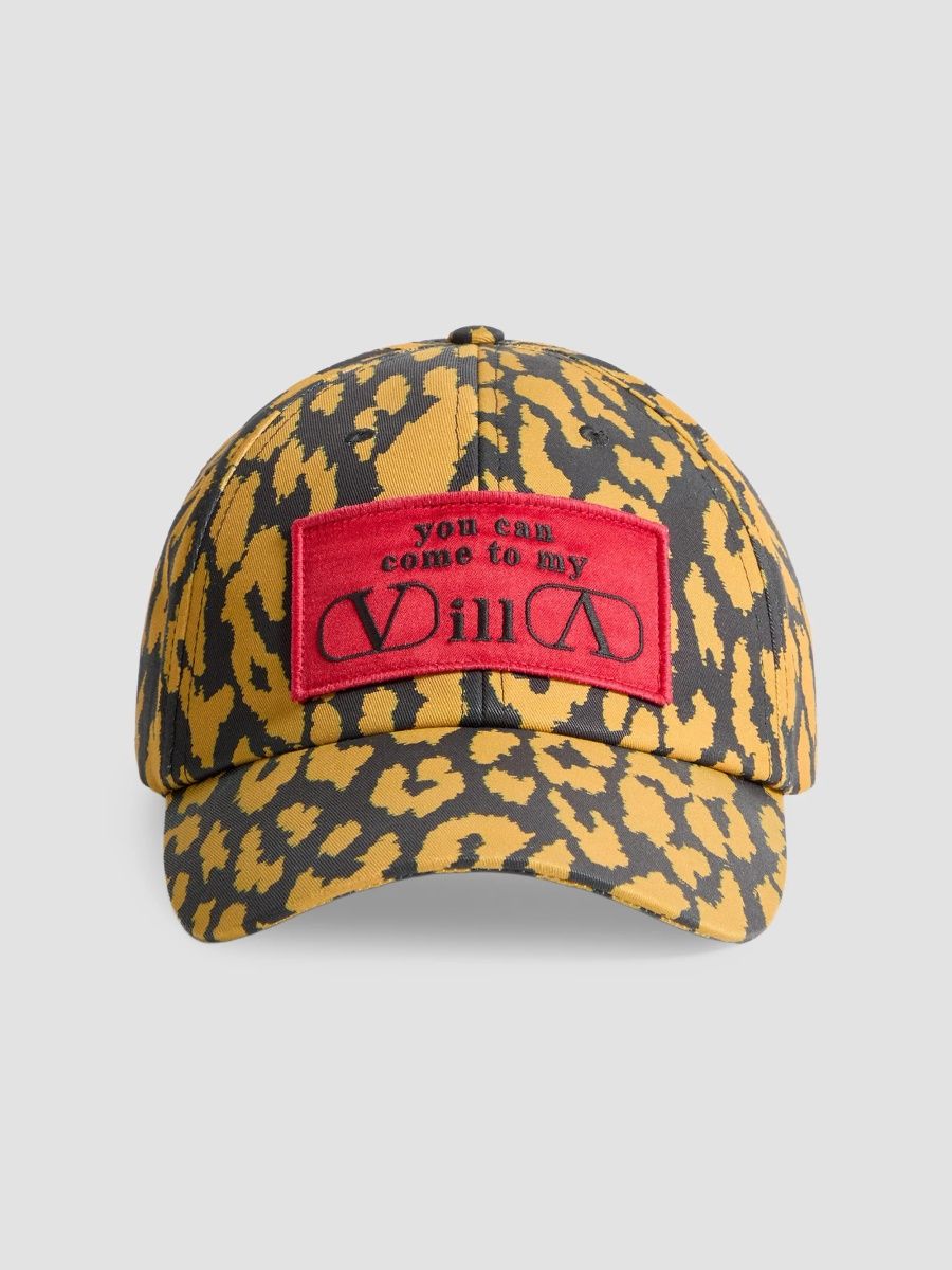 Valentino Men's MyVilla Animalier Jacquard Cotton Baseball Cap - Animal Print Red - Size Large