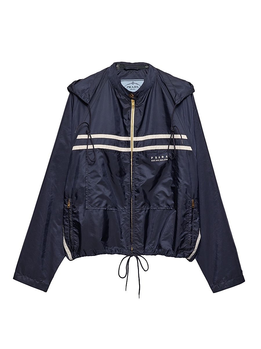 Women's Lightweight Re-Nylon Blouson Jacket - Blue - Size 4