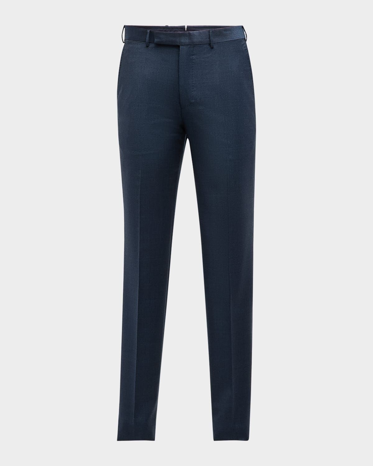 Men & apos;s Flat-Front Wool Pants